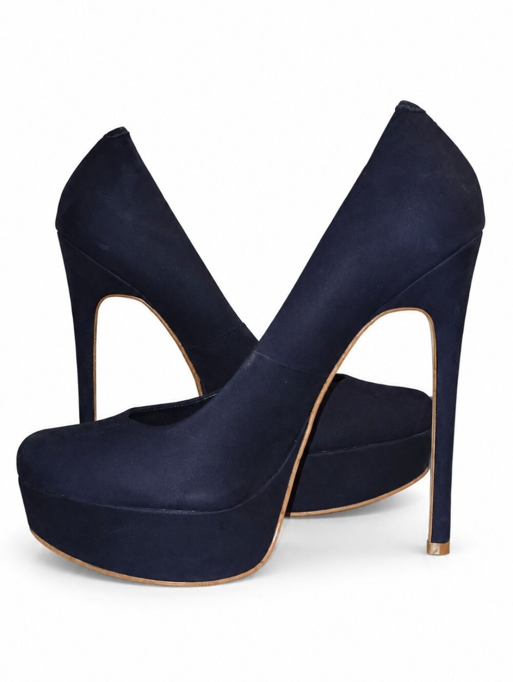 ALDO Kassandra Navy Blue Platform Pumps Stiletto Heels - Size 10 - Picture 4 of 10